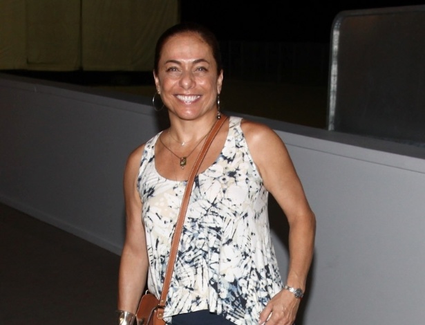 25.dez.2012 - Cissa Guimarães no show de Stevie Wonder e Gilberto Gil em Copacabana - Foto Rio News