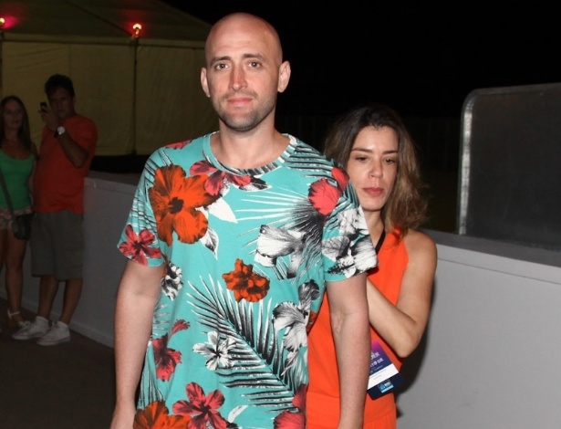 25.dez.2012 - O humorista Paulo Gustavo no show de Stevie Wonder e Gilberto Gil em Copacabana - Foto Rio News