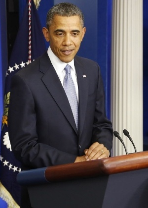 O presidente dos Estados Unidos, Barack Obama, fala após a aprovação pela Câmara de projeto destinado a cancelar os efeitos do chamado "abismo fiscal" - Jonathan Ernst/Reuters