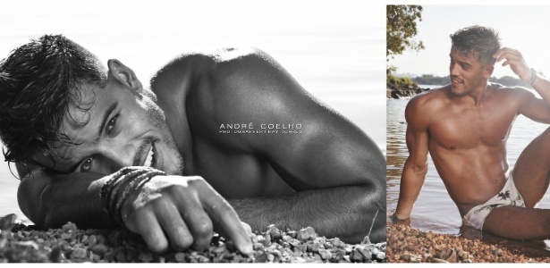 André Coelho já fez ensaios como modelo