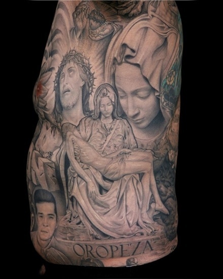 Por ser a entrada dos EUA pelo Pacífico, Los Angeles acabou recebendo influência da tatuagem vinda do Japão. Além disso, fazer gravuras no corpo foi proibido na maior parte do país por muito tempo, mas tolerada na Califórnia - Divulgação/Craft and Folk Art Museum