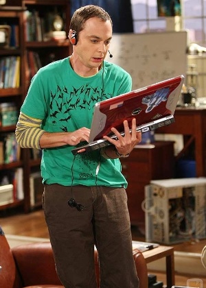 Sheldon Cooper (Jim Parsons) em cena do seriado "The Big Bang Theory" - Divulgação	