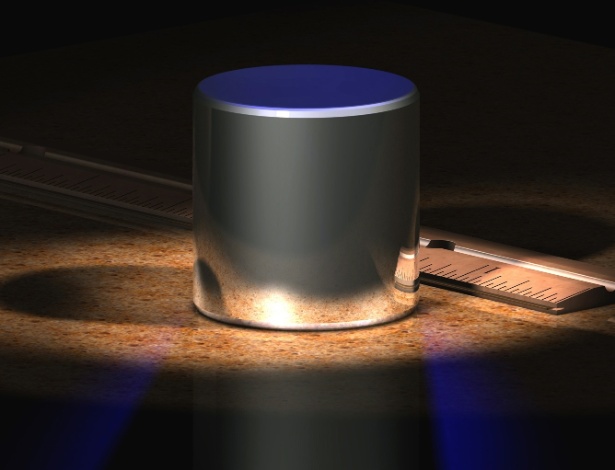 Protótipo internacional de quilograma feito de 90% de platina e 10% de irídio - Greg L/Creative Commons