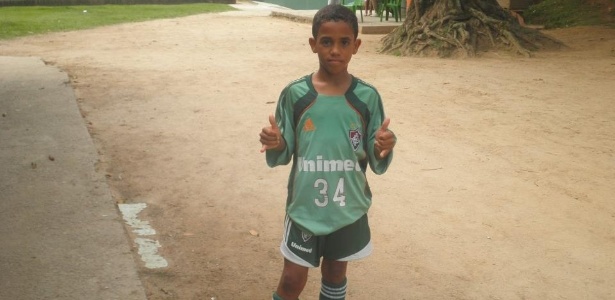 Jovem Casiano fez testes no Fluminense antes de acertar sua ida para o Flamengo - Arquivo Pessoal