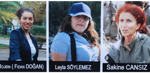 Foto mostra as três ativistas curdas que foram encontradas mortas em Paris - Reuters/Divulgação