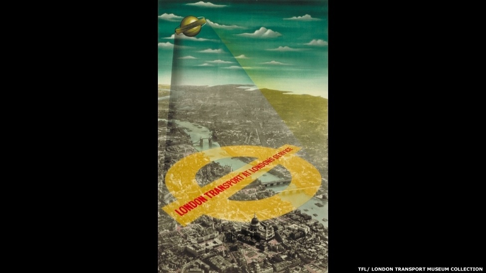 A partir de fevereiro, uma exposição em Londres mostra 150 dos melhores cartazes do Metrô de Londres, no Museu dos Transportes da capital britânica. Acima, um cartaz de Misha Black e John Barker, 1947 - © TfL, coleção do Museu de Transportes de Londres