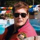David Hasselhoff em cena de "Piranha 3D"  - Divulgação