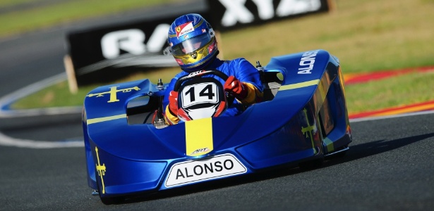 Fernando Alonso durante a primeira bateria do Desafio Internacional das Estrelas  - Duda Bairros