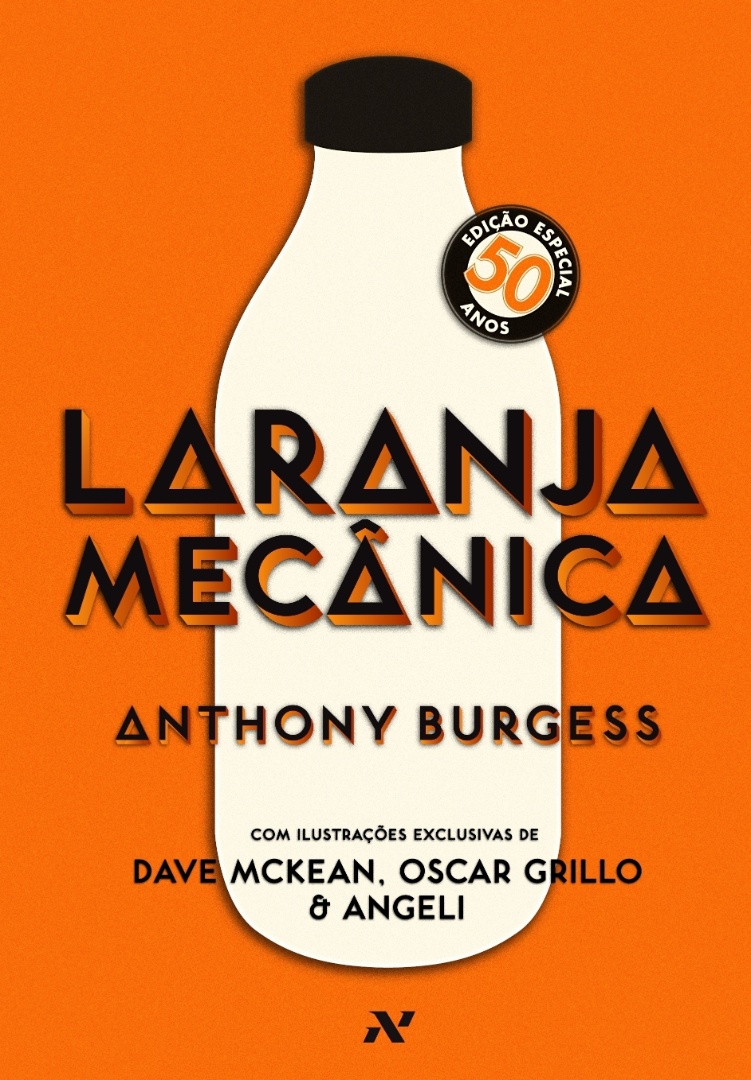 Capa do ilustrador Pedro Inoue para edição comemorativa de 50 anos do clássico de Anthony Burgess, "Laranja Mecânica" - Divulgação
