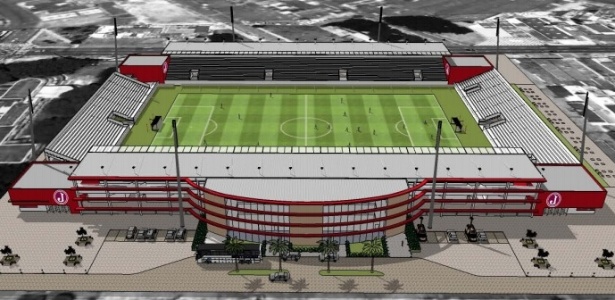 Perspectiva de como ficaria a Arena Juventus, estádio que o "Moleque Travesso" pretende construir na Mooca