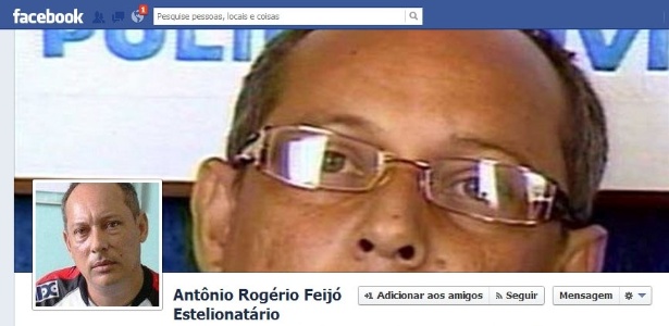 Reprodução de página no Facebook que denunciava os crimes de Antonio Rogério Feijó, preso por estelionato e pedofilia em Alagoas - Reprodução