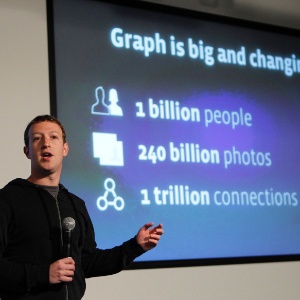 Mark Zuckerberg, diretor-executivo do Facebook, apresenta recurso de mecanismo de busca da rede social em Menlo Park, sede da empresa - Robert Galbraith/Reuters