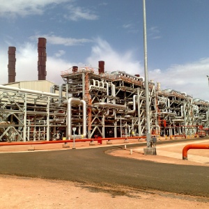 Foto sem data da petrolífera em na Argélia, onde acontece o sequestro - AFP