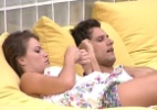 Eliéser e Natália especulam por que Nasser foi ao confessionário - Reprodução/TV Globo