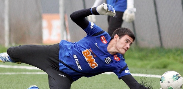 Goleiro Gabriel Gasparotto tem sido um dos destaques do Santos na Copinha - Pedro Ernesto Guerra Azevedo/Divulgação Santos FC