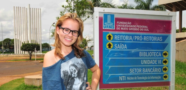 Aos 14 anos, Nathaly Gomes Tenório é a mais jovem estudante da UFMS - Gerson Oliveira/Correio do Estado