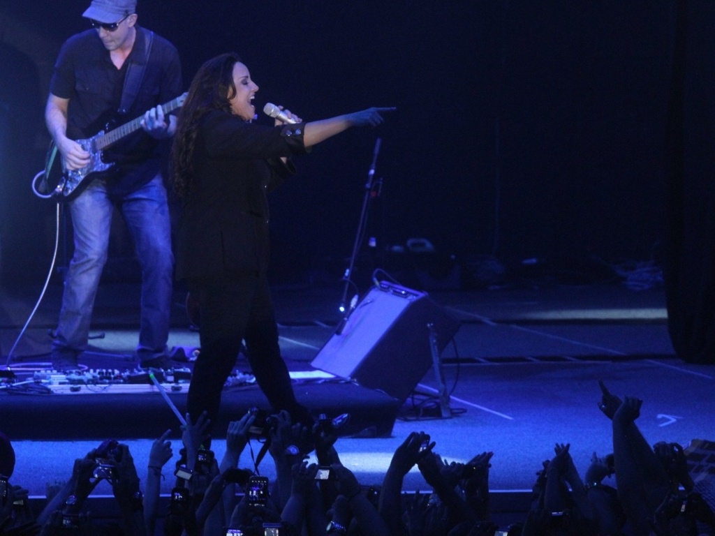 23.jan.2013 - A cantora Ana Carolina se apresenta na casa de shows Barra Music, no Rio de Janeiro - Marcelo Sá Barretto/AgNews