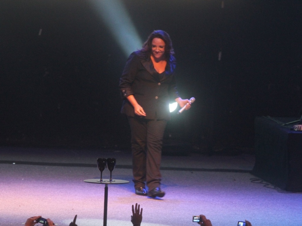 23.jan.2013 - A cantora Ana Carolina se apresenta na casa de shows Barra Music, no Rio de Janeiro - Marcelo Sá Barretto/AgNews