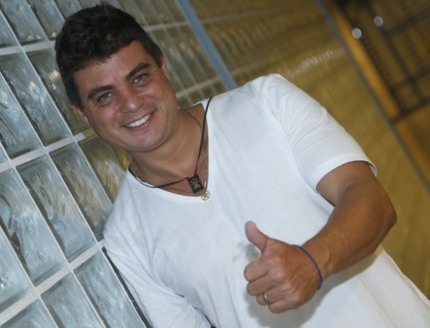 23.jan.2013 - Coletiva de imprensa com o eliminado, Dhomini,  'Big Brother Brasil 13', no Projac ? RJ