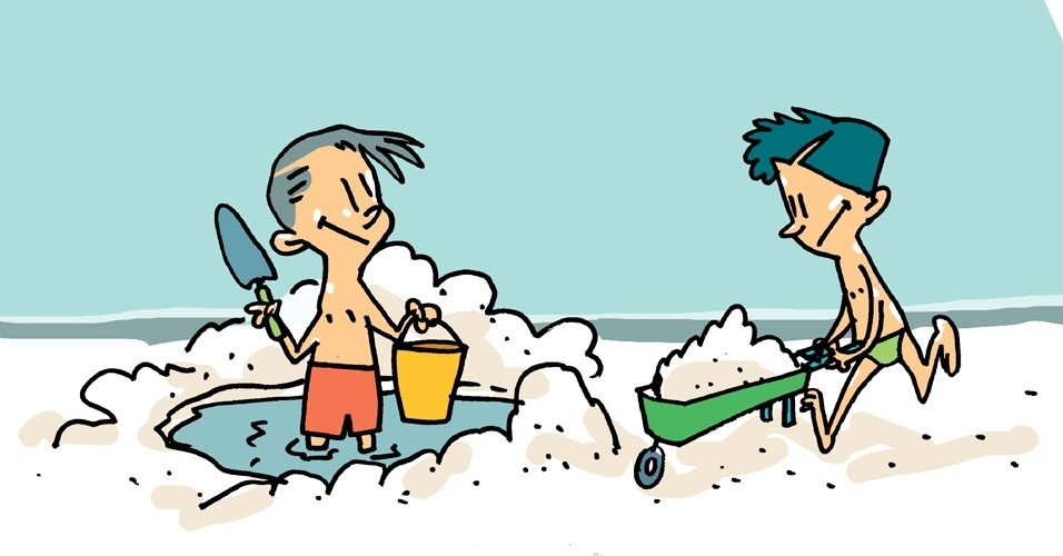 brincadeira com água - Orlando/UOL