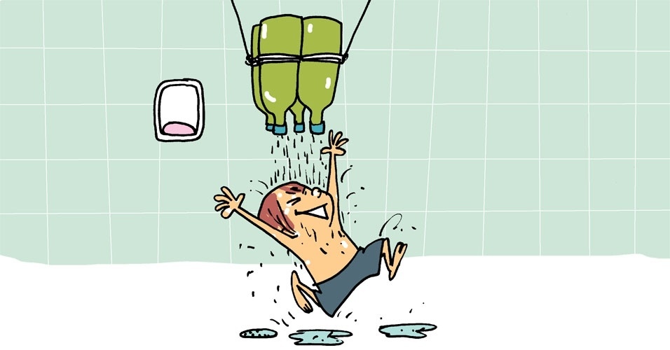 brincadeira com água - Orlando/UOL