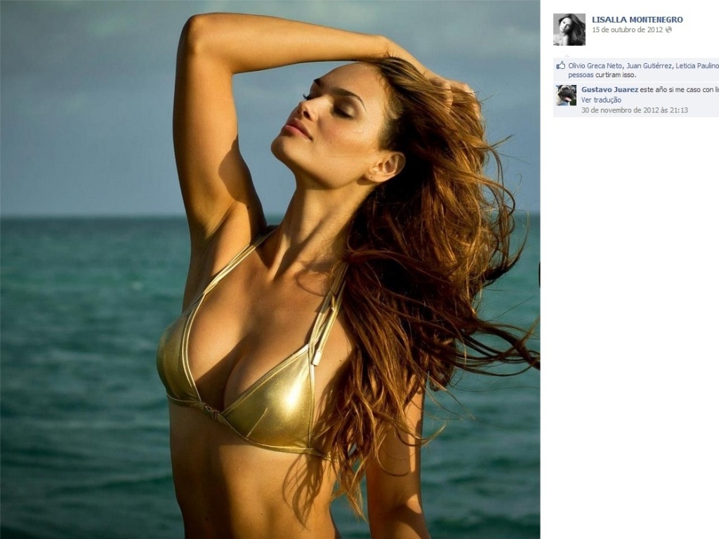 Foto de Lisalla Montenegro postada no Facebook da modelo - Reprodução/Facebook/LisallaMontenegroOfficial