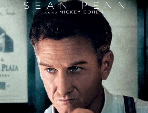 Sean Penn interpreta o gângster protagonista Mickey Cohen. Recebendo lucros desonestos de drogas, armas e prostituição, o criminoso se torna um desafio de captura para a polícia - Divulgação / Warner