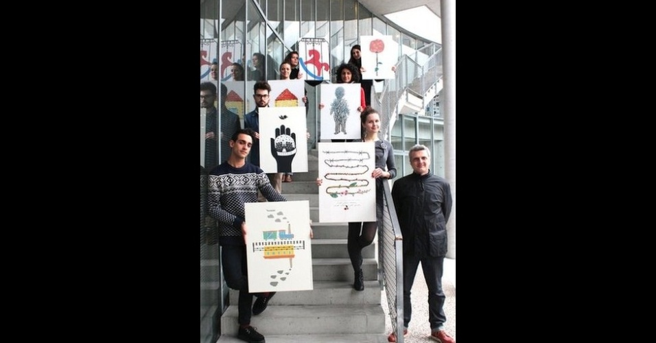 As sete ilustrações foram encomendadas pelo laboratório criativo italiano Fabrica e fazem parte da exposição 'Crianças do Holocausto', em Sarno, Nápoles - Cortesia/Fabrica