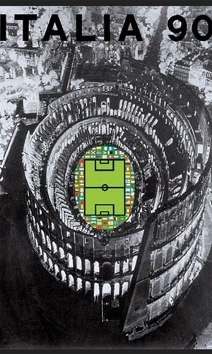 Cartaz da Copa do Mundo de 1990, na Itália
