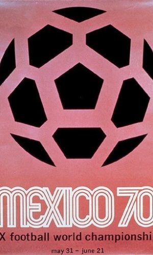 Cartaz oficial da Copa do Mundo de 1970, no México