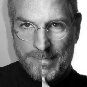 Montagem com os rostos de Steve Jobs e do ator Ashton Kutcher - Reprodução/ComingSoon.net