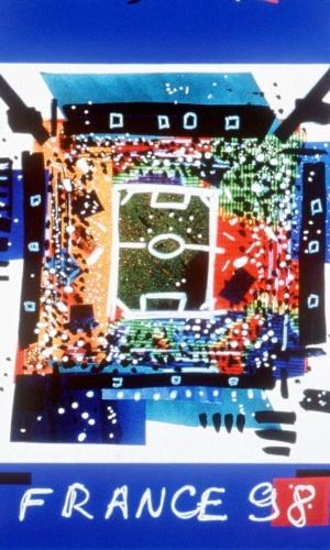 Pôster da Copa do Mundo de 1998, na França