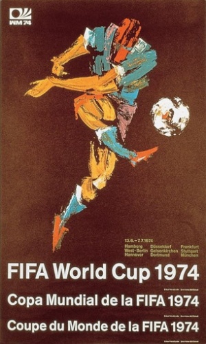 Pôster oficial da Copa do Mundo de 1974, na Alemanha