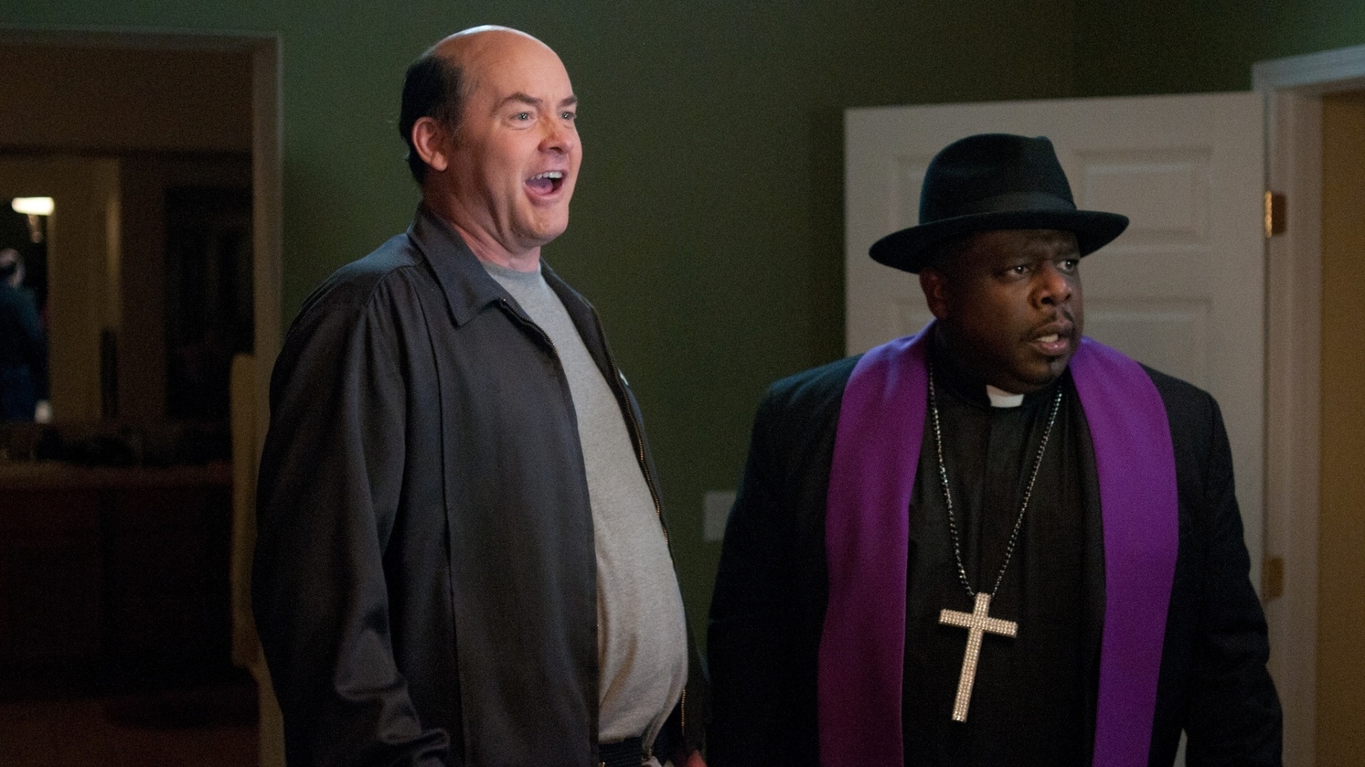 Cena do filme "Inatividade Paranormal", paródia estrelada por Marlon Wayans sobre a série de terror "Atividade Paranormal". A direção é de Michael Tiddes - Divulgação / Playarte