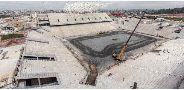 Estádio corintiano será entregue e utilizado durante a Copa com 92% dos trabalhos concluídos