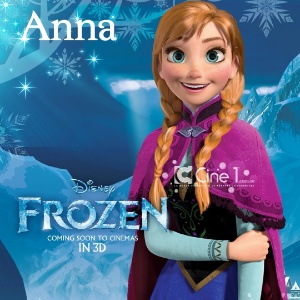 Personagem Anna, da nova animação da Pixar, "Frozen: O Reino do Gelo" - Reprodução