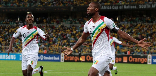 Keita, ex-Barcelona, fez o gol de Mali e empatou o jogo, que foi para os pênaltis  - Rogan Ward/Reuters