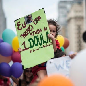 Acompanhantes profissionais de parto realizam protesto na avenida Paulista, em São Paulo - Fábio Rodrigues Pozzebom/ABr