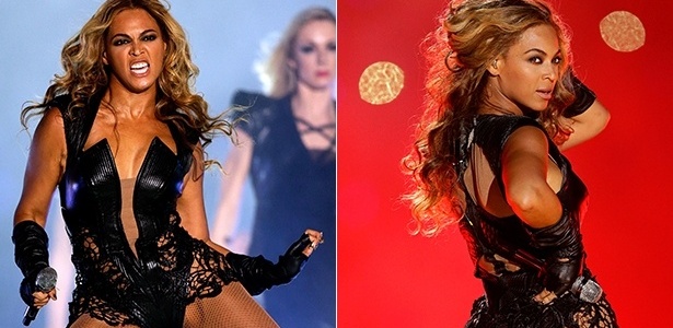 A cantora Beyoncé durante apresentação no intervalo do Super Bowl 2013 - Getty Images