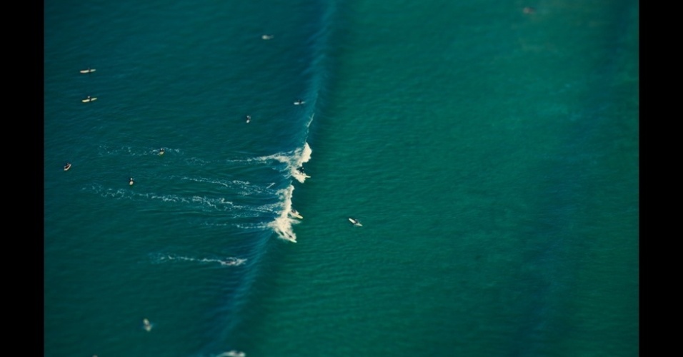 Ben Thomas usa técnica que altera foco e profundidade e é conhecido como 'encolhedor de cidades'. - Ben Thomas/www.benthomas.net.au