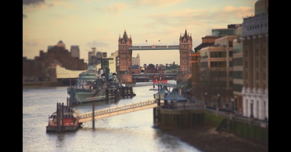 Ben Thomas usa técnica que altera foco e profundidade e é conhecido como 'encolhedor de cidades'. - Ben Thomas/www.benthomas.net.au