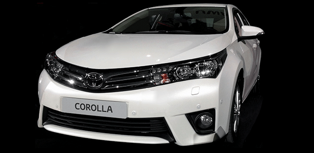 Suposto Toyota Corolla 2014 em foto publicada no blog Carscoop, especialista em segredos - Reprodução/ Arte UOL