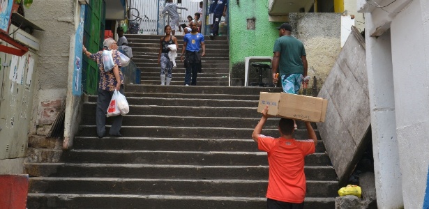 Comunidade Santa Marta, em Botafogo, na zona sul do Rio de Janeiro, a primeira a ser pacificada - André Lobo/UOL