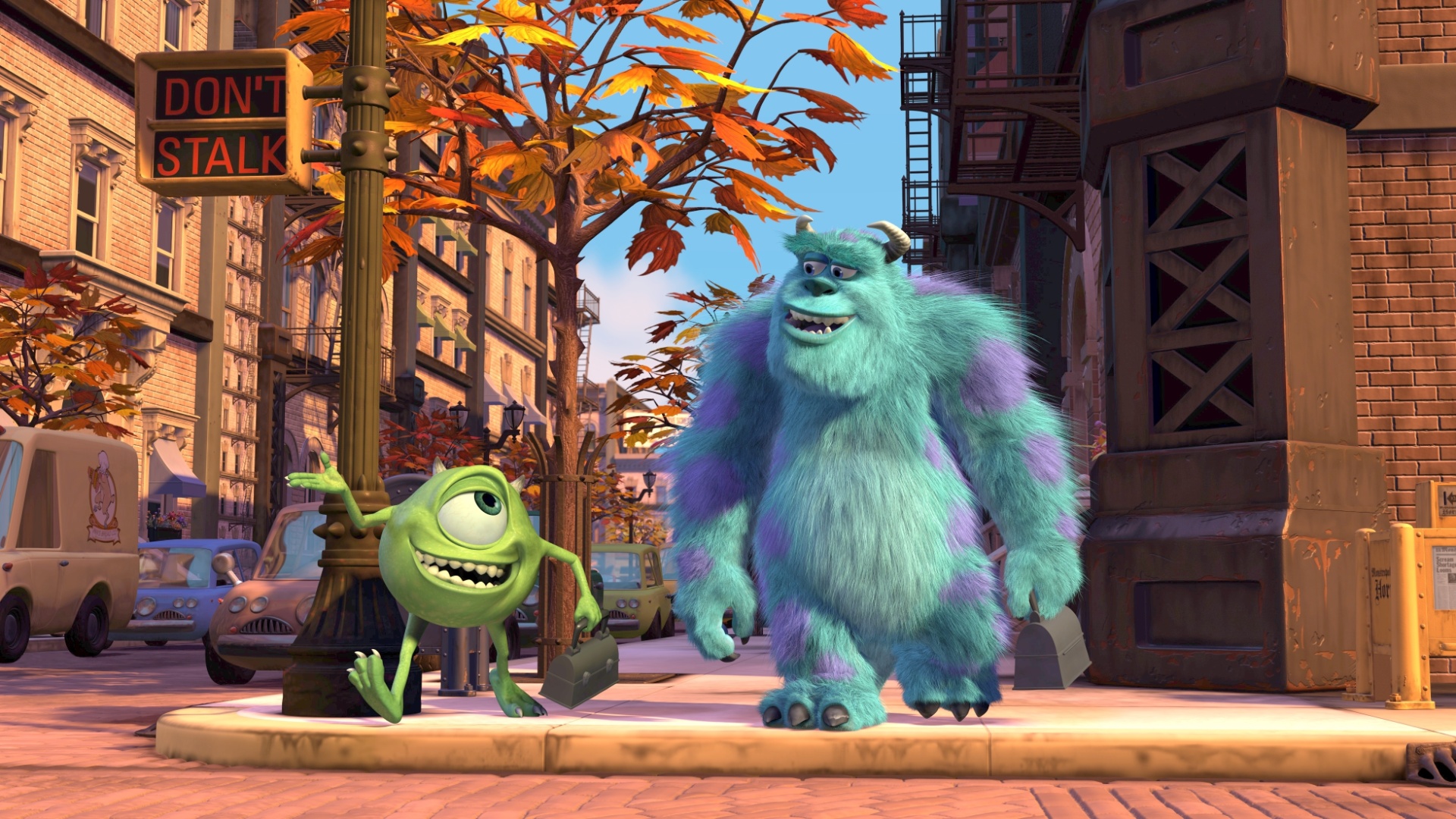 Cena da animação "Monstros S.A. 3D", relançamento do filme dirigido por Pete Docter, David Silverman e Lee Unkrich em 2001 - Divulgação / Disney