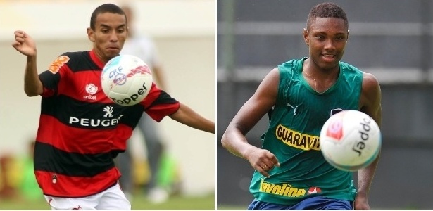 Rafinha e Vitinho são as revelações de Flamengo e Botafogo e travarão duelo no clássico - Montagem/UOL Esporte