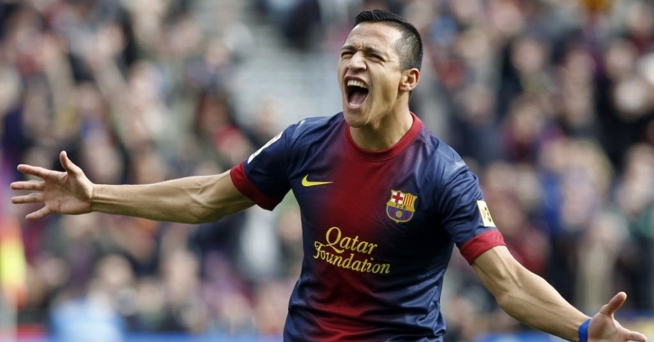 Sanchez marcou o primeiro gol do Barcelona na fácil vitória contra o Getafe - Efe