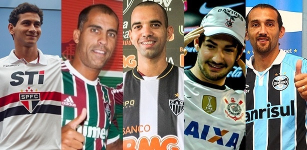 Times brasileiros gastaram pesado pelo sonho de título da Copa Libertadores de 2013 - UOL Esporte/Preview.com/Fluminense/Atlético-MG