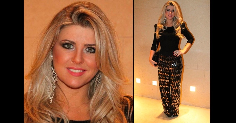 O look de Iris Stefanelli é para inspirar mulheres ousadas que não têm medo de chamar atenção. Os brincões brilhantes foram usados em um look com calça também brilhante - Agnews