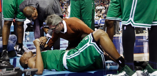 Leandrinho foi um dos atletas brasileiros que enfrentaram problemas com lesões nesta temporada - AP Photo/Chuck Burton