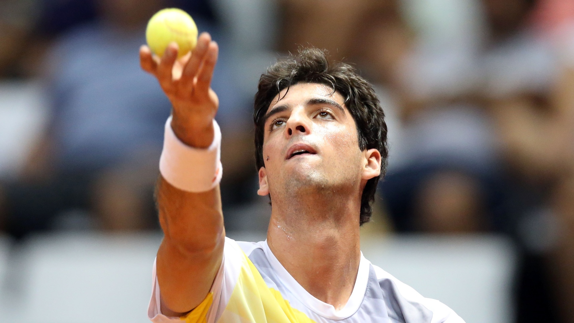 14.fev.2013 - Bellucci enfrenta Volandri na segunda rodada do Aberto do Brasil - Gaspar Nobrega/inovafoto